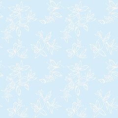 Pastel Abstract Floral Seamless Pattern Design