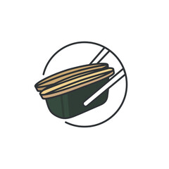 Crab marinated ini soy sauce food menu. Ganjang gejang food illustration. Delicious culinary icon. 