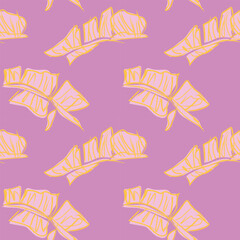 Colourful Tropical Leaf Seamless Pattern Design