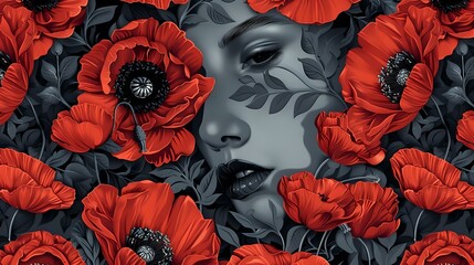 Enchanting Red Poppy Design for Home Decoration