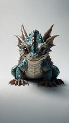 Fototapeta premium Image of baby dragon white background 22
