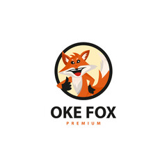 oke fox mascot icon logo design 2