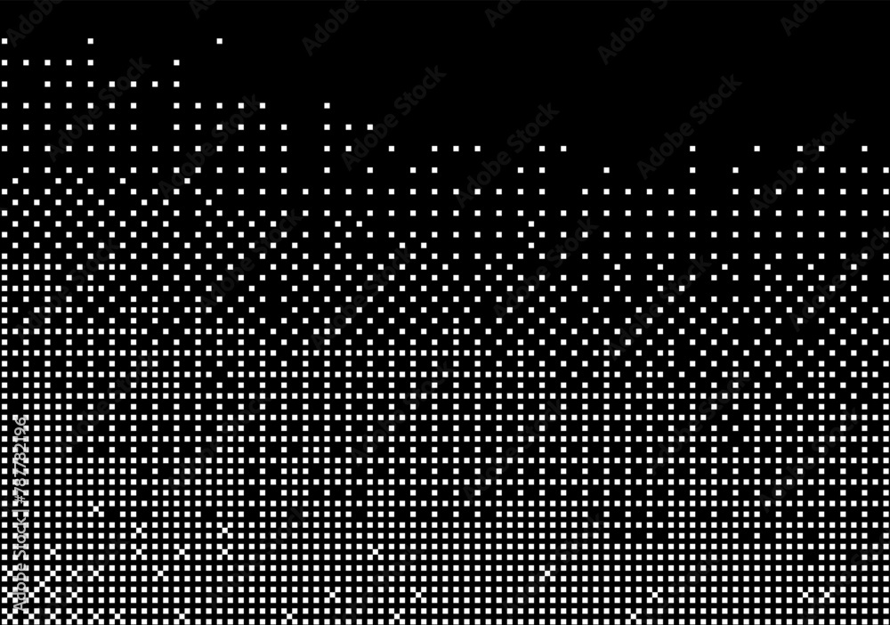 Poster damaged screen with glitch noise on blue scratched background. grunge abstract vector illustration.
