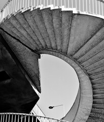 
Spiral staircase Modern architecture detail Abstract background. non-obvious, architecture, black...