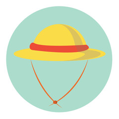 lady hat vector illustration isolated on white background. classic modern diseign