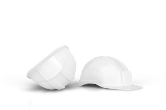 helm construction with realistic shadows on a transparent background