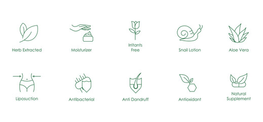 Radiant Revival: A Comprehensive Vector Icon Collection for Holistic Skincare Enthusiasts