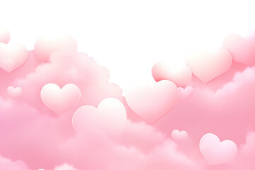 PNG Heart and cloud backgrounds abstract pink. AI generated Image by rawpixel.