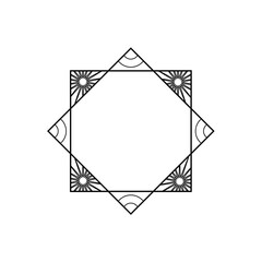 geometric aesthetic frame