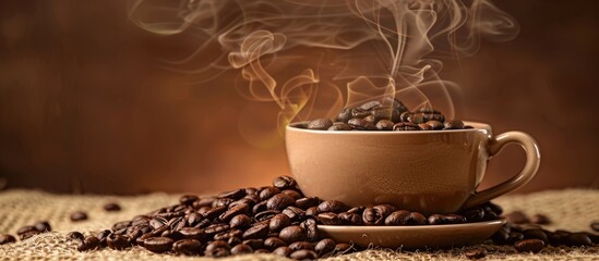 Beverage made from brewed roasted coffee beans