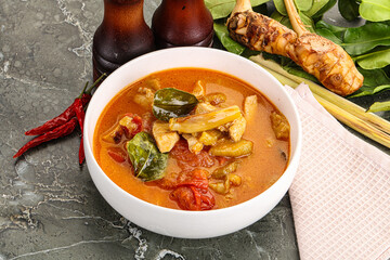 Thai traditional Tom Yum with chicken