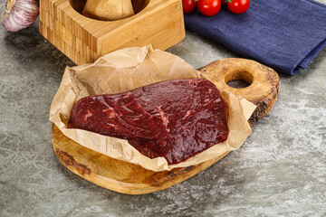 Raw beef shouler for cooking