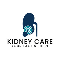 Obraz premium kidney health logo, creative health concept, icon and vector template