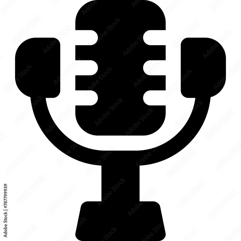 Canvas Prints microphone icon