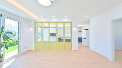 Sliding or folding doors decorate the interior of your home beautifully
