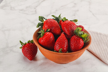 Sweet srawberry in the bowl