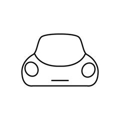electric car thin outline icon vector design good for website and mobile app