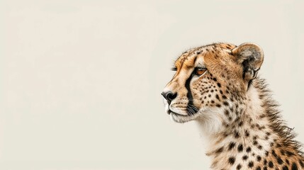 cheetah with vision virtual reality sunglass solid background