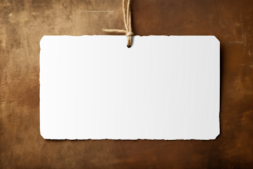 Paper tag png, transprent mockup