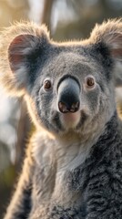 Naklejka premium Close Up Portrait of a Koala