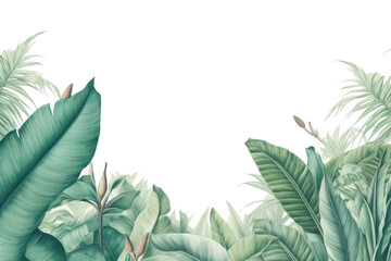 PNG Leaves plant green backgrounds. AI generated Image by rawpixel. - obrazy, fototapety, plakaty