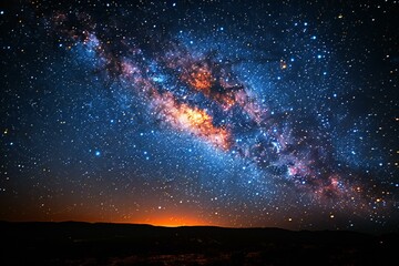 Milky Way galaxy with stars and space dust in the universe
