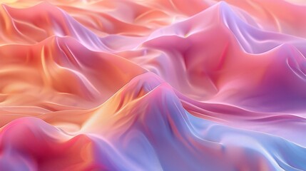 Obraz premium Desert Mirage: Calming hues meld gracefully amidst the undulating sands of the desert, viewed from above.