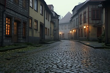 Old street in the old town of Bratislava, Slovakia