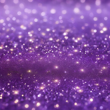 Purple glitter lights background abstract defocused