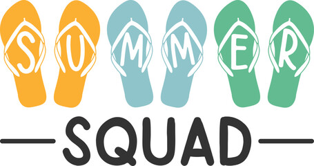 summer squad summer-t-shirt-design-bundle-beach-shirt-vintage