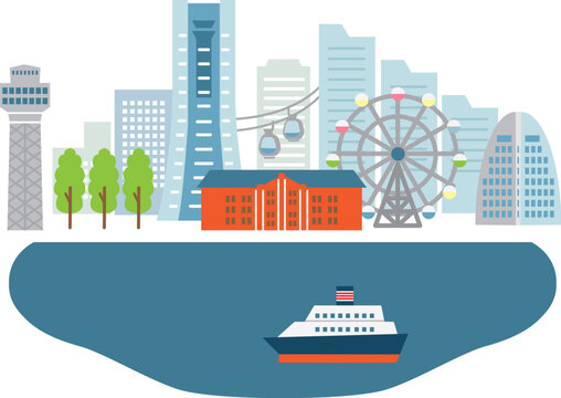 横浜　イラスト
