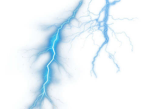 PNG Lightning thunder overlay effect, transparent background