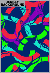 Soccer jersey design for sublimation. Abstract background with sport pattern.