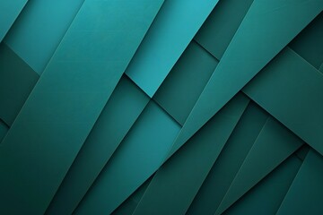Abstract background made of geometric shapes in green tone,   render - obrazy, fototapety, plakaty