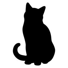 Cat shadow single 28 cute, png illustration.