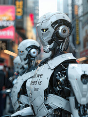 Fototapeta premium Robots Demonstraton