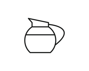 Coffee jar icon vector symbol design illustration