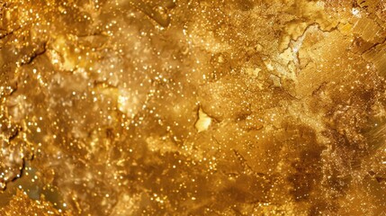 Luxurious Jewelry Background with Gold Dust Texture AI Image