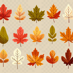 Autumn leaves vector image