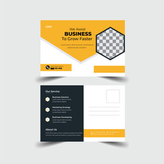 Corporate business postcard