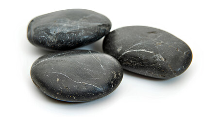 stones for spa procedures isolated on a white background