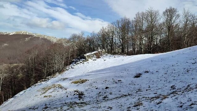 Campitello Matese - Scorcio della pista Del Caprio verso monte