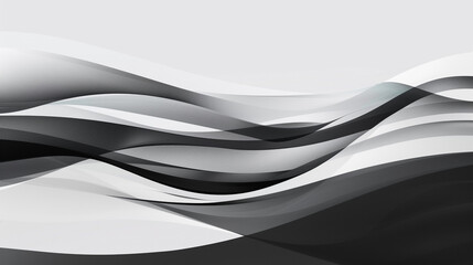 Angular monochrome waves in black and grey for a contemporary style.