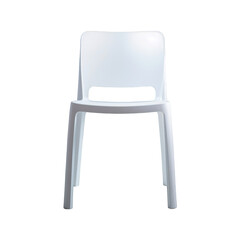 white plastic chair Simple and stylish Suitable for use in the office or at home.
