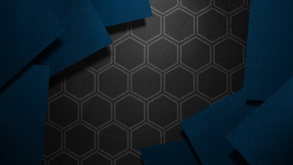 Mockup dark abstract graphic design shape for background, monochrome mosaic material template.