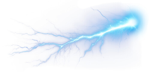 PNG Blue lightning effect, transparent background