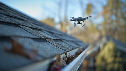 High-Tech Gutter Check: Drone in Action