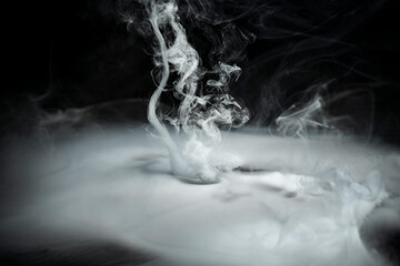 Swirly white smoke - 787866531