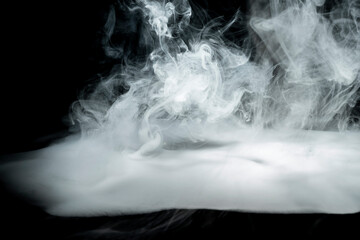 Swirly white smoke
