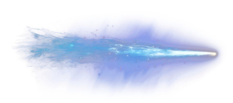 PNG Blue light effect astronomy space comet